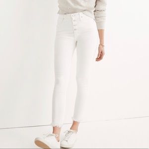 Madewell 10” Rise Button Fly Crop Jeans